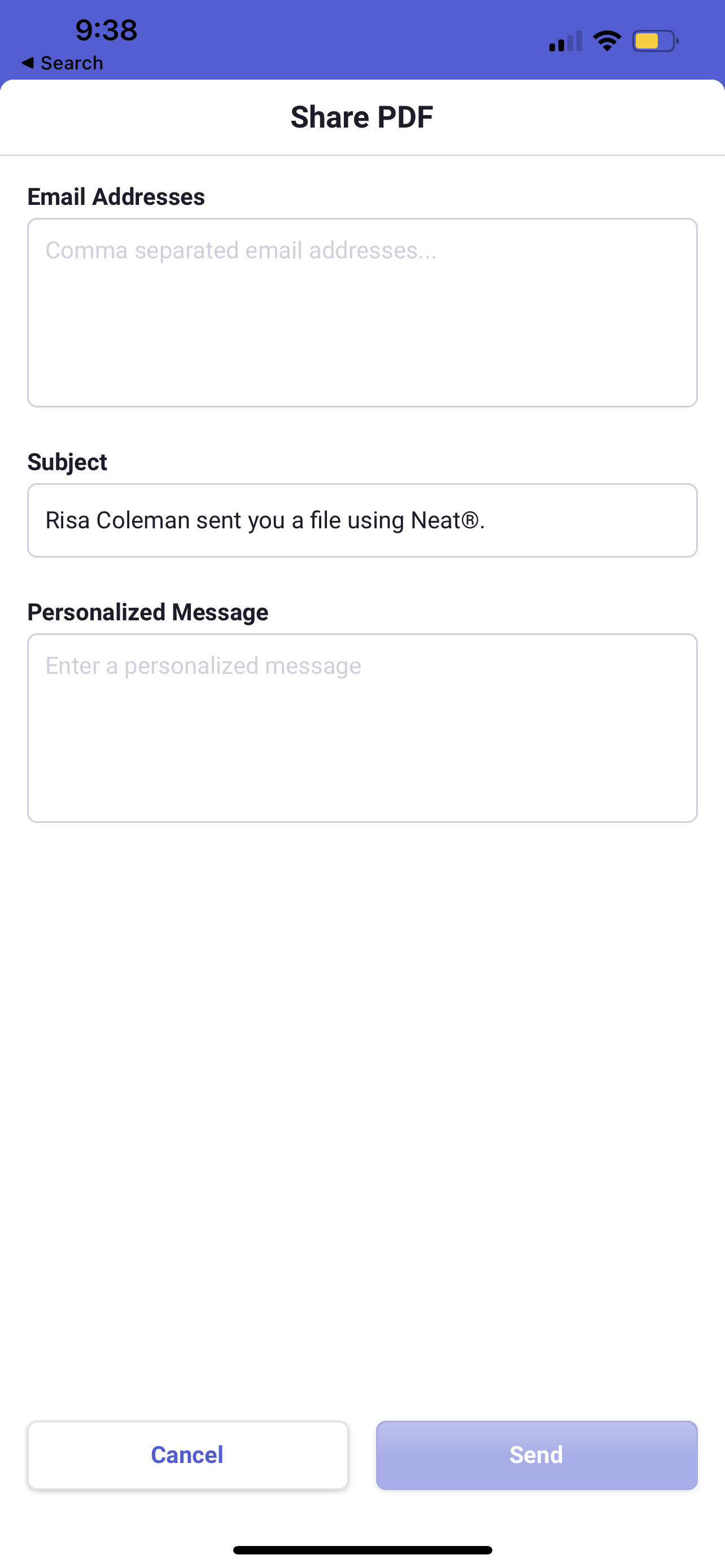 File in the Neat Mobile App Neat HelpCenter